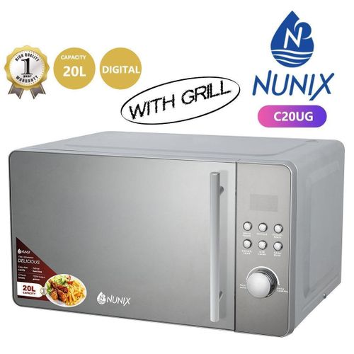 CLEARANCE OFFER Nunix C20UG DIGITAL Microwave Oven WITH GRILL 20L Capacity