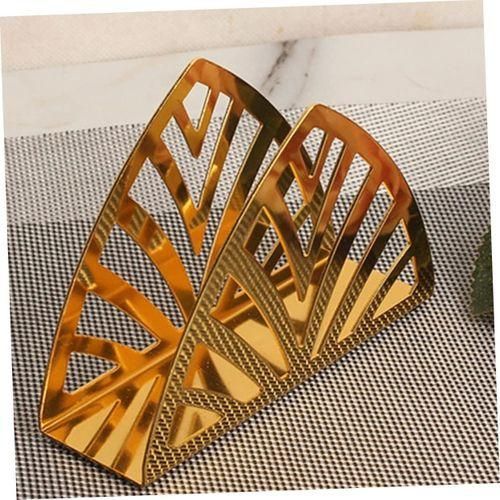 CLEARANCE OFFER Gold Serviette Holder Tissue Holder Napkin Holder