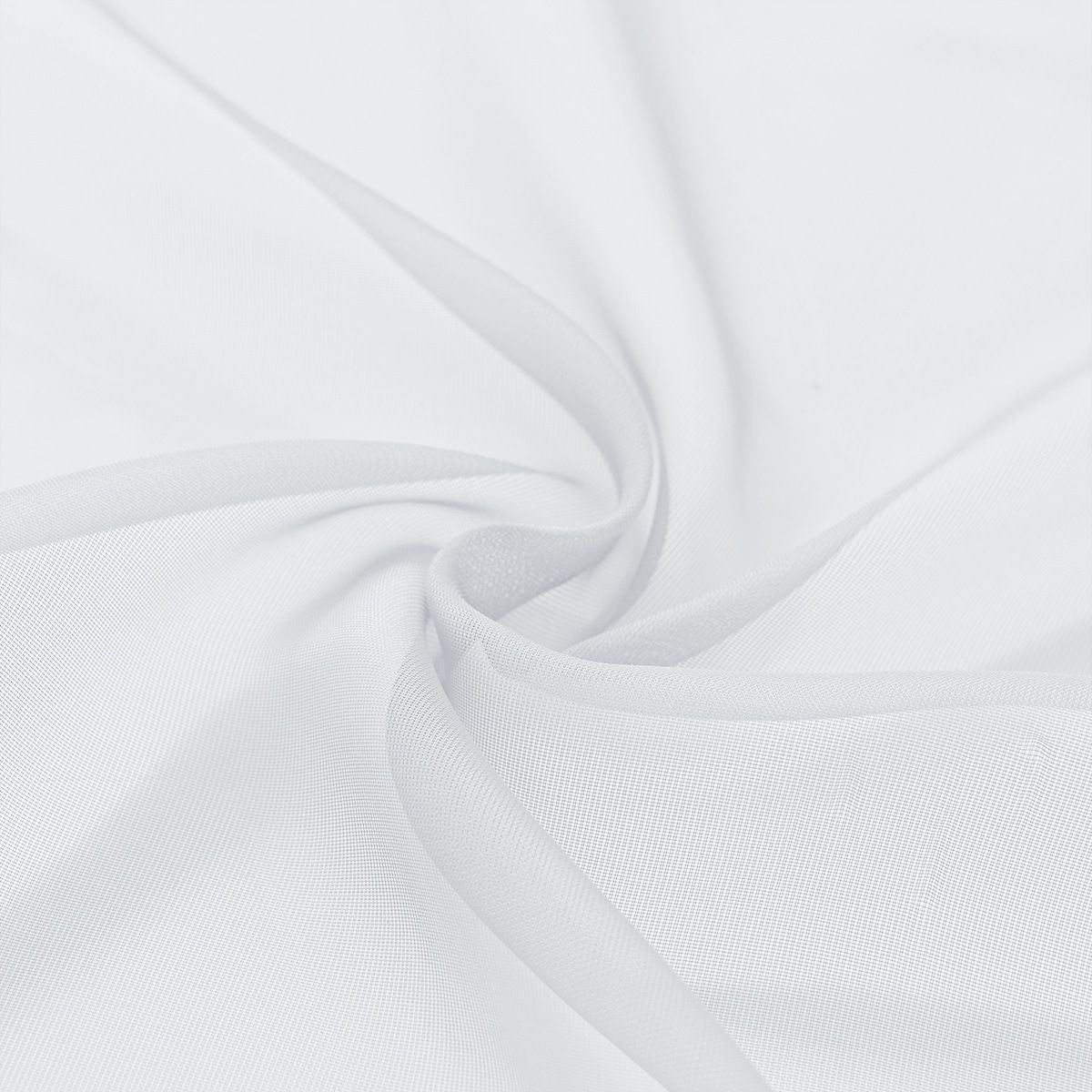 1pc white Sheer Curtains - Ring Top Window Curtains Basket Semi Shading Living Room Bedroom Decoration Curtain