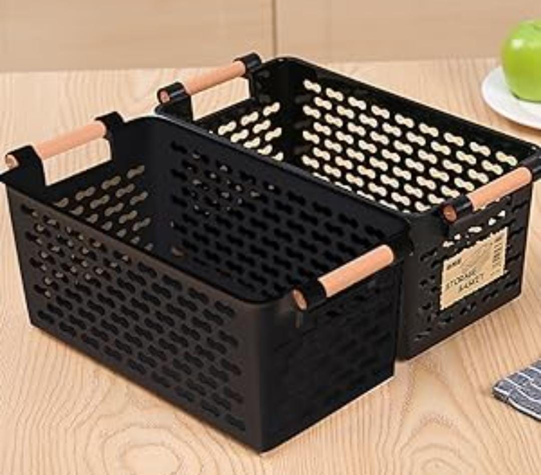 Multipurpose Pantry Storage Baskets Organizer-white. Kitchen/pantry storage basket: Kitchen, Dining Table, Bathroom, Vanity Table Multi-purpose Vegetables fruit racks Material :Plastic