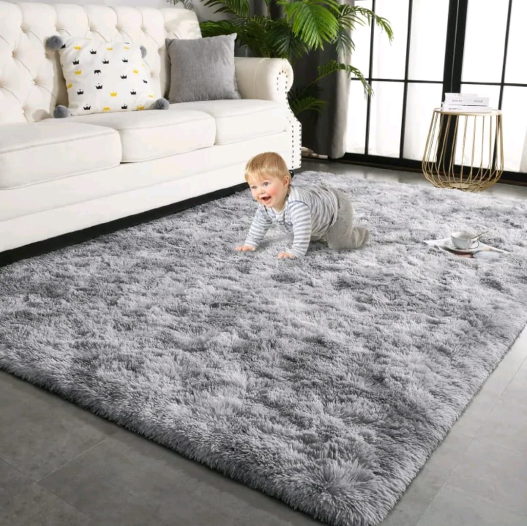 arge Shag Area Rugs for Living Room Bedroom, Tie-Dye Brown Indoor Super Soft Fuzzy Plush Rugs, Upgrade Anti-Skid Modern Furry Rugs Fluffy Carpets for Kids Room Nursery Home Decor