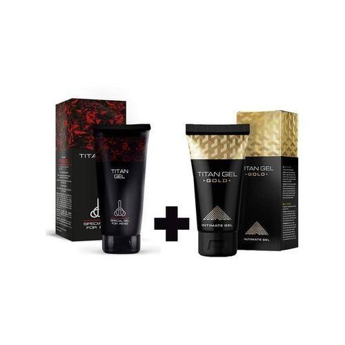 2 in 1 titan Penis Enlargement Gel plus Gold Growth Cream