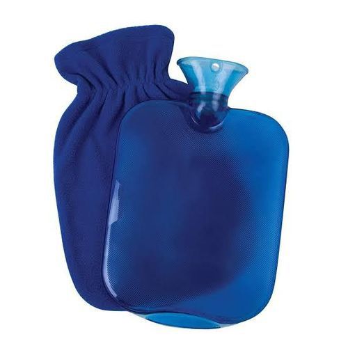 BIG 2L Hot Water Bottle Thick  Rubber Warm Set hot Water Bag with Cover BLUE warmer
