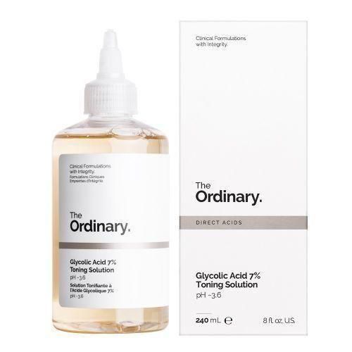 The Ordinary Glycolic Acid 7% Exfoliating Toner Brightening and Smoothing Daily Toner for More Even-Looking Skin Tone 240ml