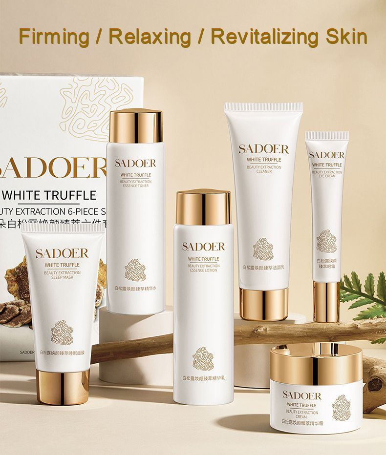 6-Piece Set Skin Care Set Facial Cleanser + Toner + Essence + Face Serum + Moisturizer + Eye Cream To Repair Delicate Skin Control Oil Women's SkinCare Face Care Creams Moisturizers Plant Essence 
﻿