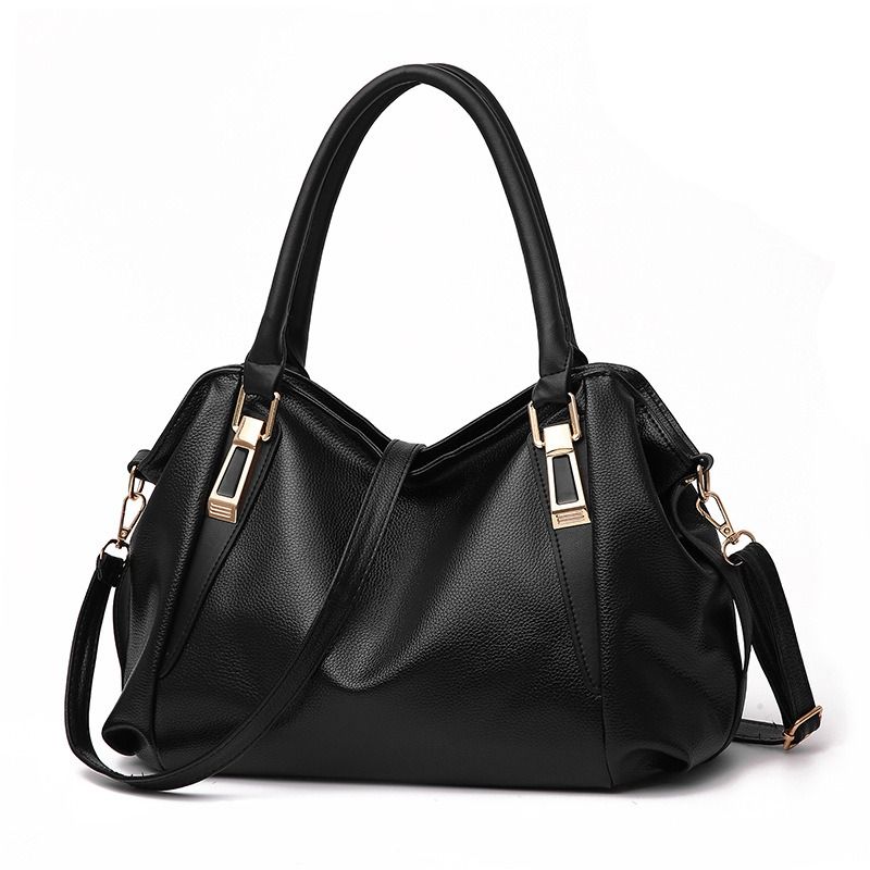 Casual Designer Women Handbag Female PU Leather Bags Handbags Ladies Portable Shoulder Bag Office Ladies Hobos Totes Black