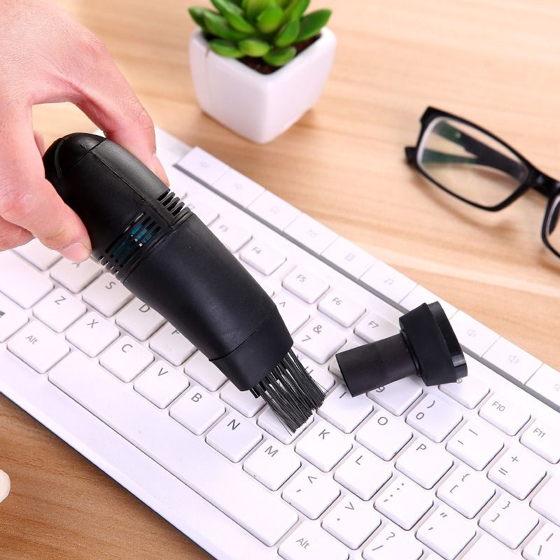 Mini Vacuum Cleaner Keyboard Cleaning Brush Laptop Shell Cleaner Dust Brush Portable USB Handheld Vacuum Cleaner crevice vacuum cleaner household appliance vacuum cleanerCleaning Tools Black