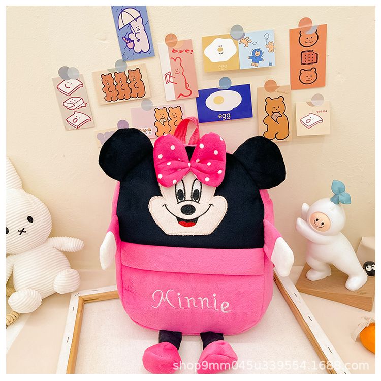 3D Cute Cartoon Animal Design children's bag backpack school bag cartoon plush small backpack boys and girls kindergarten kids backpack style2