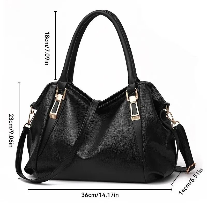 Casual Designer Women Handbag Female PU Leather Bags Handbags Ladies Portable Shoulder Bag Office Ladies Hobos Totes