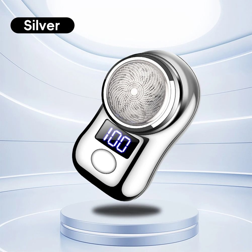 NEW Mini Electric Shaver Shaving machine Beard Shaver Razor Man Shaver Portable USB Rechargeable Portable Led Battery Display man shaver epilator Car Rechargeable Razors Travel Rotary Razors