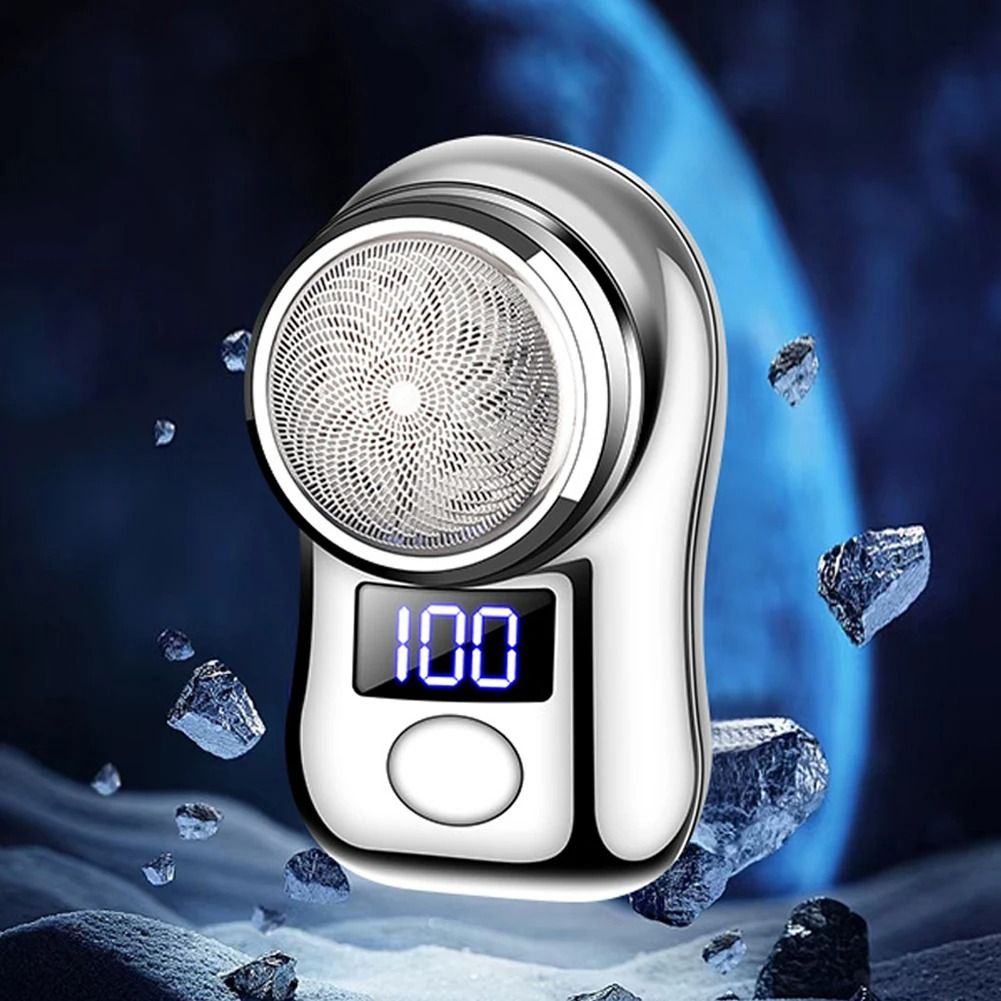 NEW Mini Electric Shaver Shaving machine Beard Shaver Razor Man Shaver Portable USB Rechargeable Portable Led Battery Display man shaver epilator Car Rechargeable Razors Travel Rotary Razors