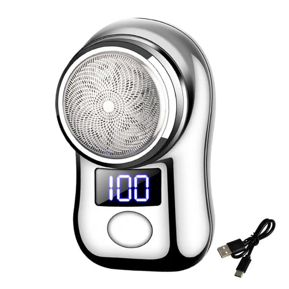 NEW Mini Electric Shaver Shaving machine Beard Shaver Razor Man Shaver Portable USB Rechargeable Portable Led Battery Display man shaver epilator Car Rechargeable Razors Travel Rotary Razors