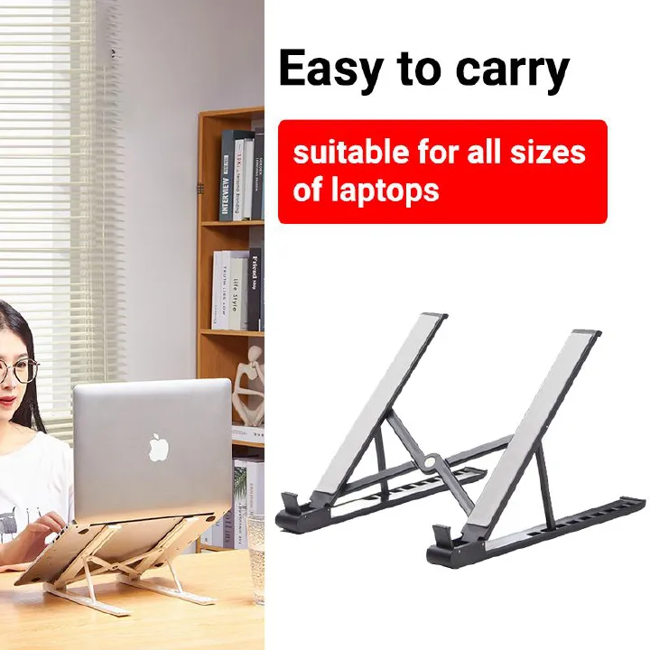 New Arrival upgraded Mounts Portable Laptop Stand Foldable Computer Riser Laptop Holder Tablet Holder notebook Support Holder Riser Cooling Bracket Ergonomic