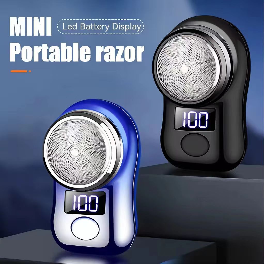 NEW Mini Electric Shaver Shaving machine Beard Shaver Razor Man Shaver Portable USB Rechargeable Portable Led Battery Display man shaver epilator Car Rechargeable Razors Travel Rotary Razors
