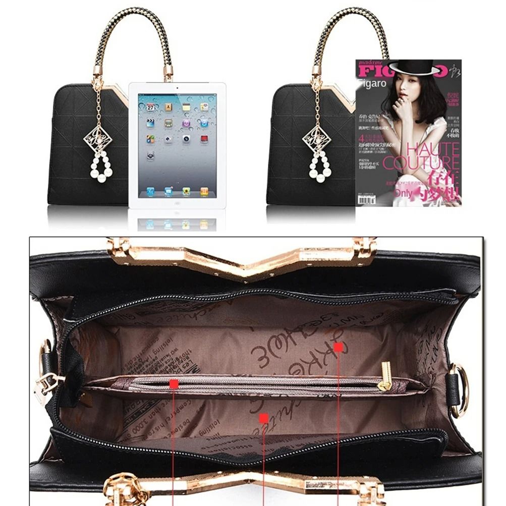 Fashion Women Handbag Classic Retro Shoulder Bag Commuting Crossbody Bag Designer Tote Bag Shoulder Messenger Office Work PU Leather Female Bag Ladies Luxury Handbag Fashion Elegant Shoulder Bag Girls