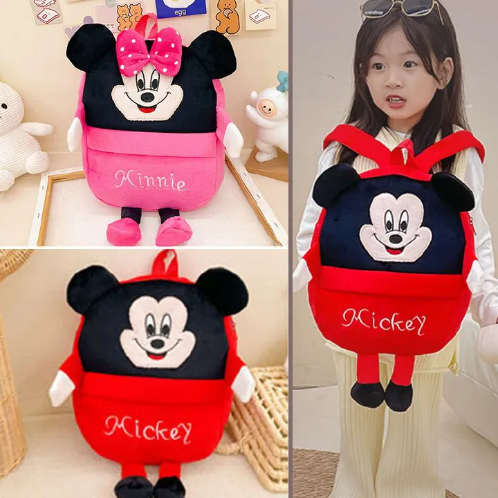 3D Cute Cartoon Animal Design children's bag backpack school bag cartoon plush small backpack boys and girls kindergarten kids backpack