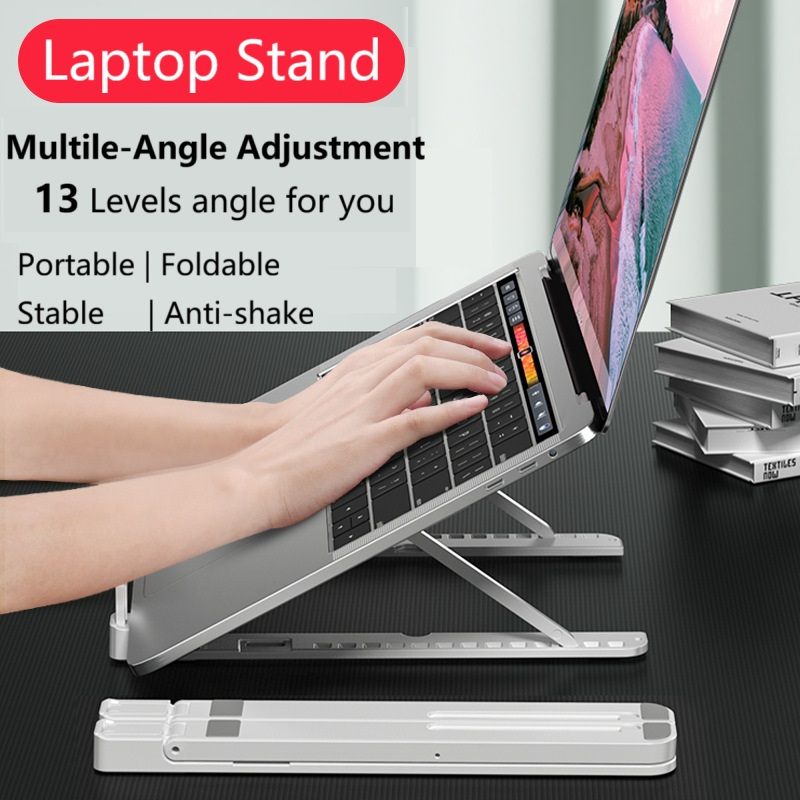 Upgraded Portable Foldable Laptop Stand Computer Stand,Ergonomic Laptop Holder Tablet Holder Mounts ,Adjustable Riser Cooling Bracket with 10 to 17 Inches Ipad Notebook Computer Mounts & Stands