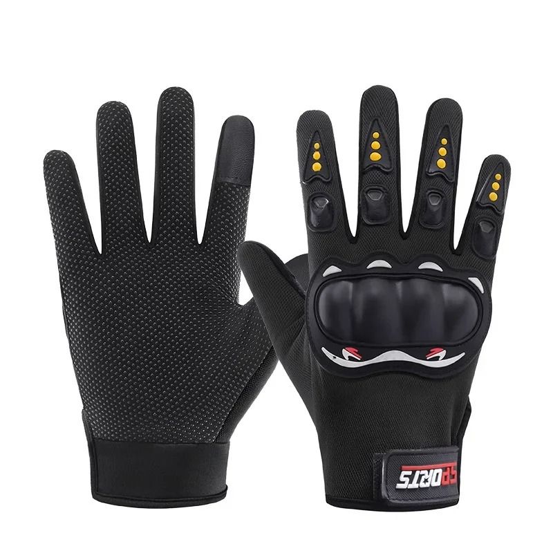 Men Tactical Gloves Long Wrist Motorcycle Gloves Hard Shell Rubber Protection durable Anti Slip touch screen Cycling Gloves Men's Gloves Women's Gloves Outdoor Sports Off-road Racing Riding Equipment
