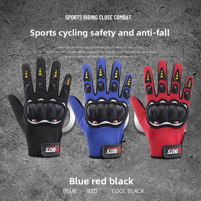 Men Tactical Gloves Long Wrist Motorcycle Gloves Hard Shell Rubber Protection durable Anti Slip touch screen Cycling Gloves Men's Gloves Women's Gloves Outdoor Sports Off-road Racing Riding Equipment