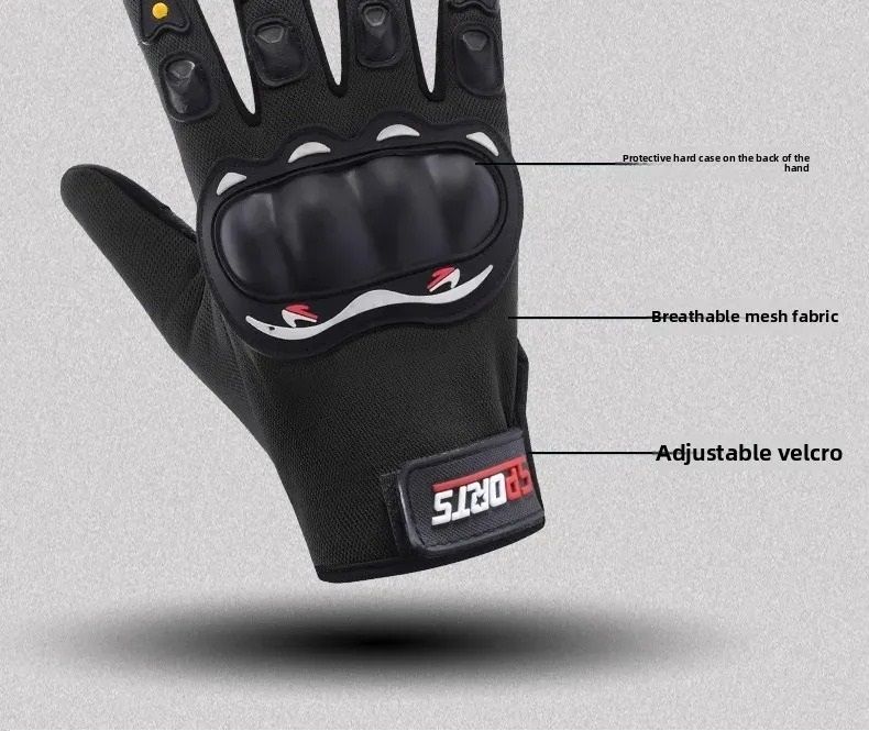 Men Tactical Gloves Long Wrist Motorcycle Gloves Hard Shell Rubber Protection durable Anti Slip touch screen Cycling Gloves Men's Gloves Women's Gloves Outdoor Sports Off-road Racing Riding Equipment
