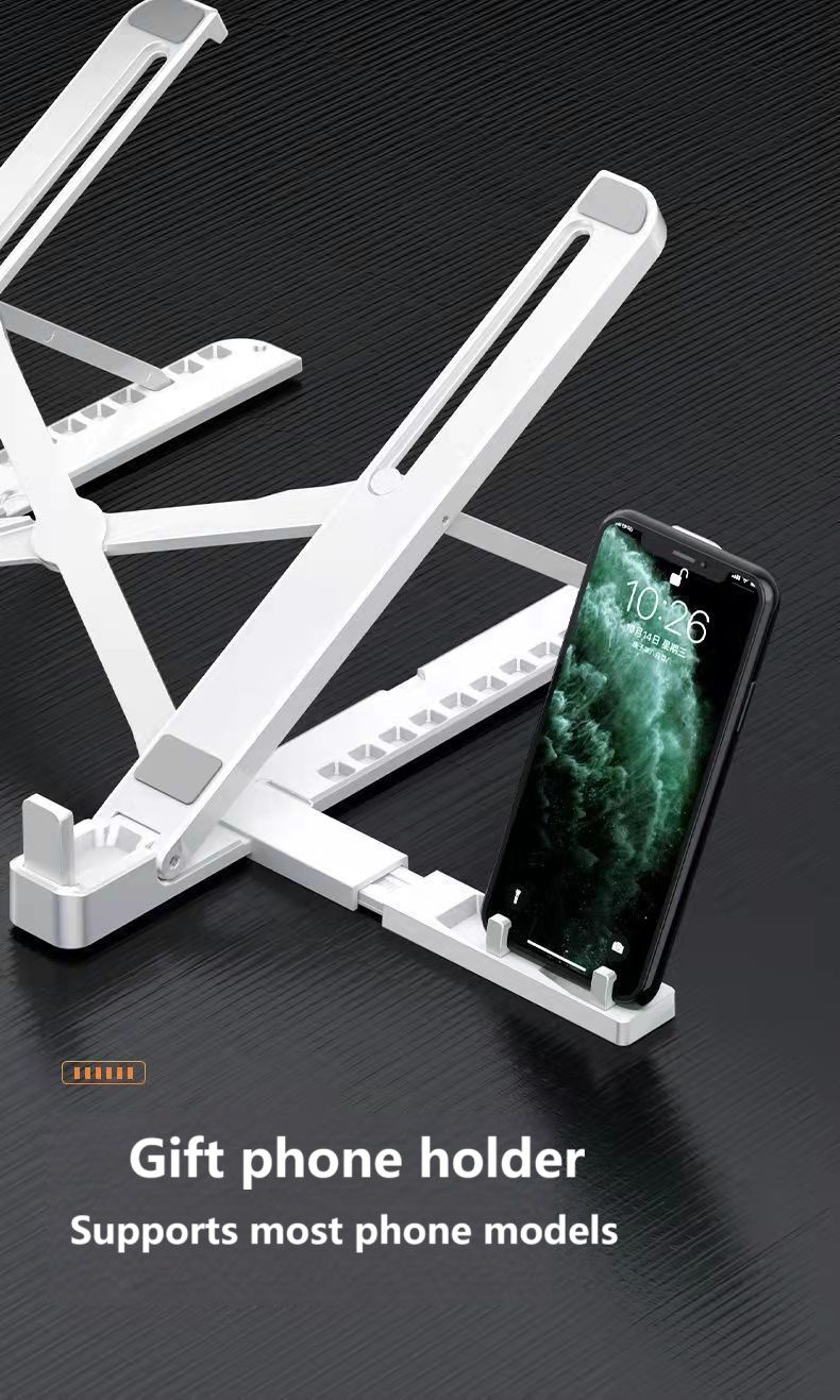 Upgraded Portable Foldable Laptop Stand Computer Stand,Ergonomic Laptop Holder Tablet Holder Mounts ,Adjustable Riser Cooling Bracket with 10 to 17 Inches Ipad Notebook Computer Mounts & Stands