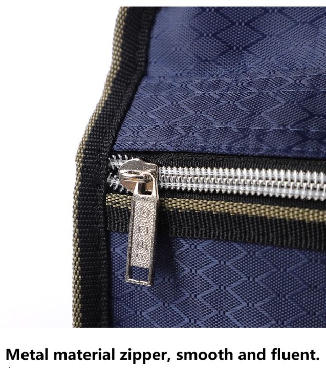 New Large Capacity Handheld Briefcase File Bag Business Document Bag Dustproof Waterproof Case Oxford Cloth Material Bag Office Meeting Bag Zipper Bag Laptop Document Organizer Bag File Folder