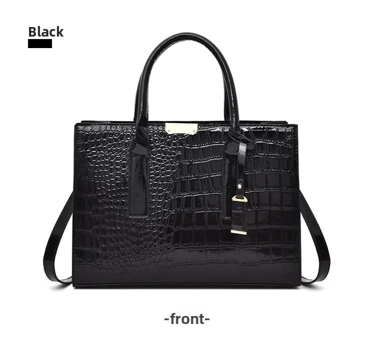 New Quality Fashion Ladies Shoulder Bags Women Handbags Tote Bag Crocodile-patterned PU leather Ladies Handbag Ladies Bags Sling Bags Hand Bags Slingbags Large Capacity Durable Classic Fashion Luxury
