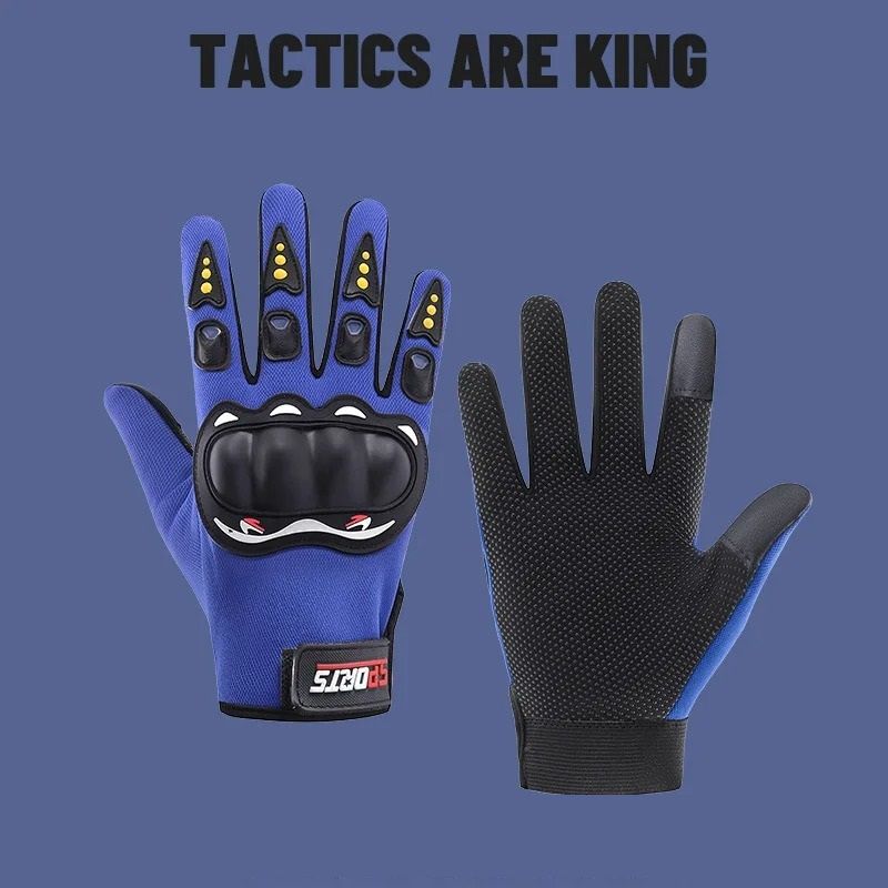 Men Tactical Gloves Long Wrist Motorcycle Gloves Hard Shell Rubber Protection durable Anti Slip touch screen Cycling Gloves Men's Gloves Women's Gloves Outdoor Sports Off-road Racing Riding Equipment