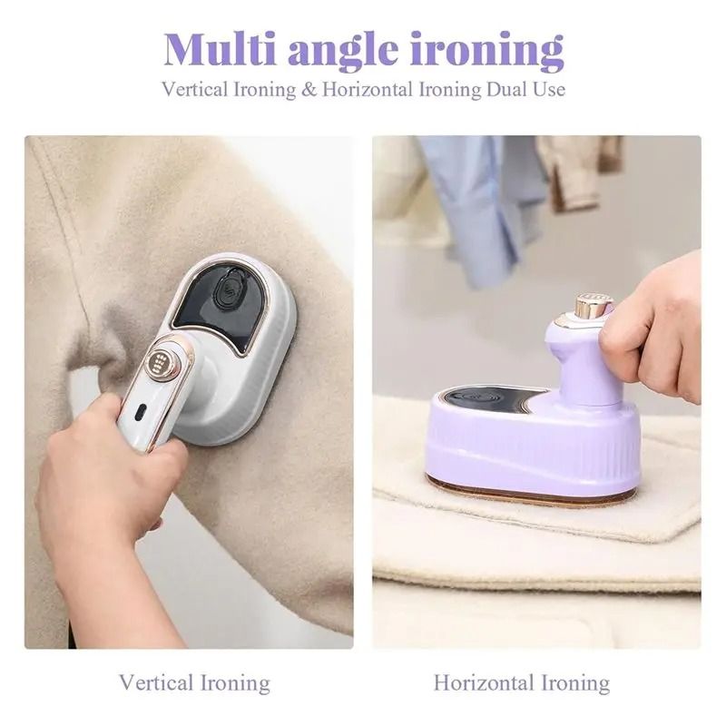 2-in-1 folding hanging ironing machine handheld convenient electric iron mini home travel ironing clothes artifact Portable Handheld Iron  Mini Handheld Iron For Clothes Travel Garment Steamer Supp