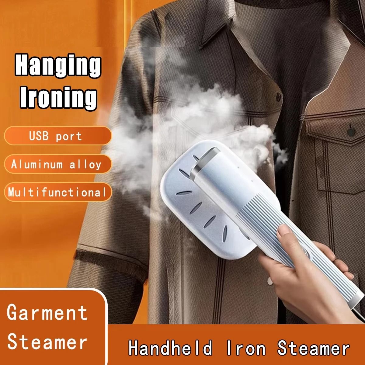 New handheld ironing machine  household small mini portable rotary hanging ironing machine  dormitory atomized steam electric iron Ironing Dry & Wet Steam Iron USB Powered