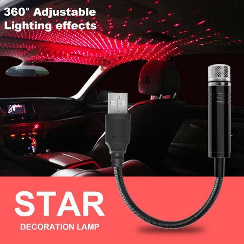 Car Interior Roof LED Star Light Atmosphere USB Projector
