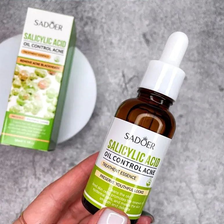 30ml Salicylic Acid Facial Serum Brightening & Hydrating Serum for Face, Acne Shrinks Pores, Nourishing & Tightening Skin