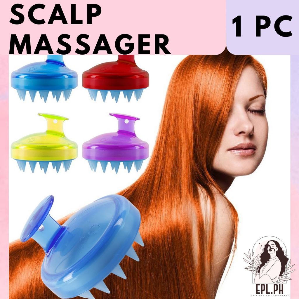 Silicone Shampoo Brush Head Scalp Massage Comb Hair Washing Comb Body Massage Brush Bath Shower Brush Salon Hairdressing Tool -