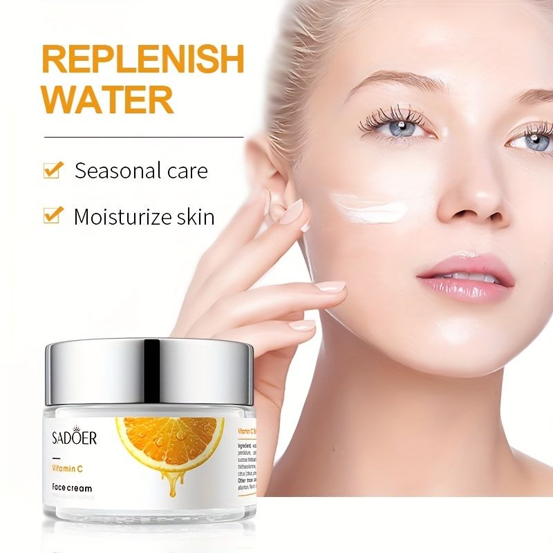 Vitamin C for Face Cream Pigments Dark Spots Removal Whitening Facial Cream Lightening Skin Care Products Beauty Health - SADOER -