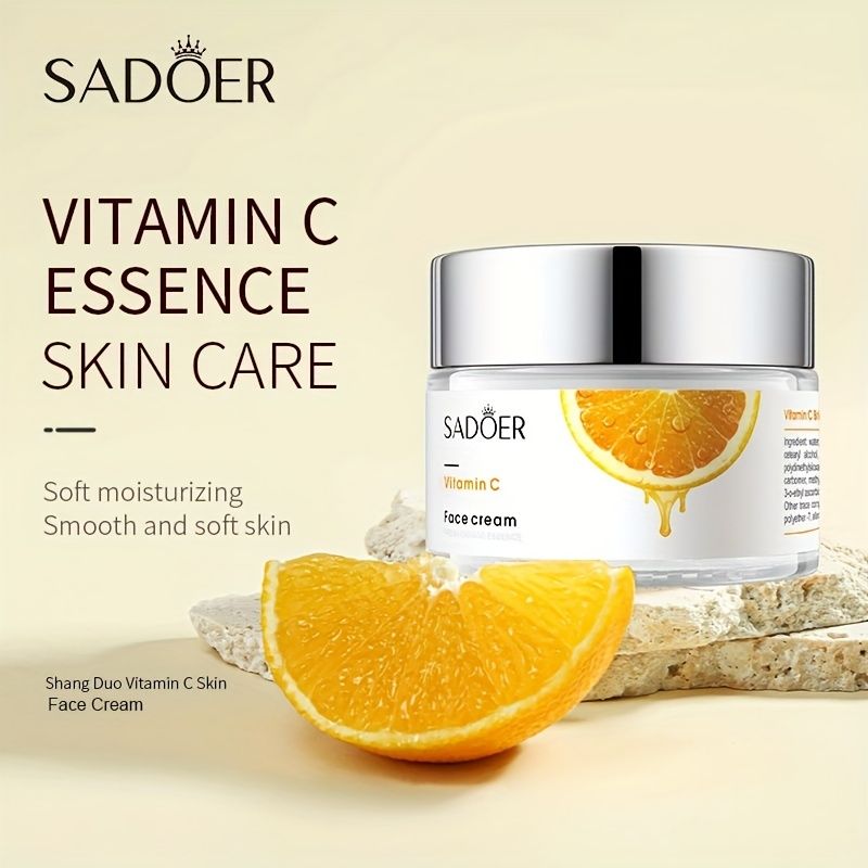 Vitamin C for Face Cream Pigments Dark Spots Removal Whitening Facial Cream Lightening Skin Care Products Beauty Health - SADOER -