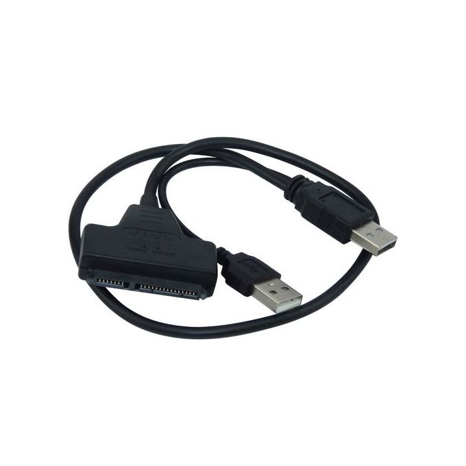 SATA to USB 2.0 Cable Up to 6 Gbps for 2.5 Inch External HDD SSD Hard Drive 22 Pin Adapter to Sata III for PC -