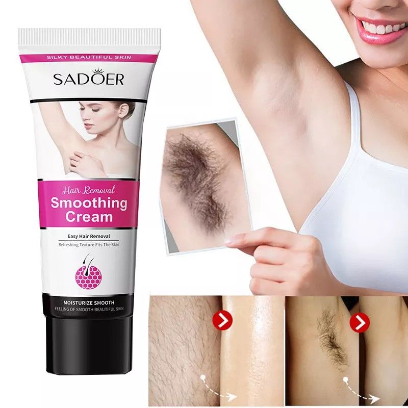 Hair Removal Cream Armpit Underarm Legs Intimate Areas Epilator Cream Painless Health Hair Remover Growth Inhibitor For Men Woman Body
 - SADOER -