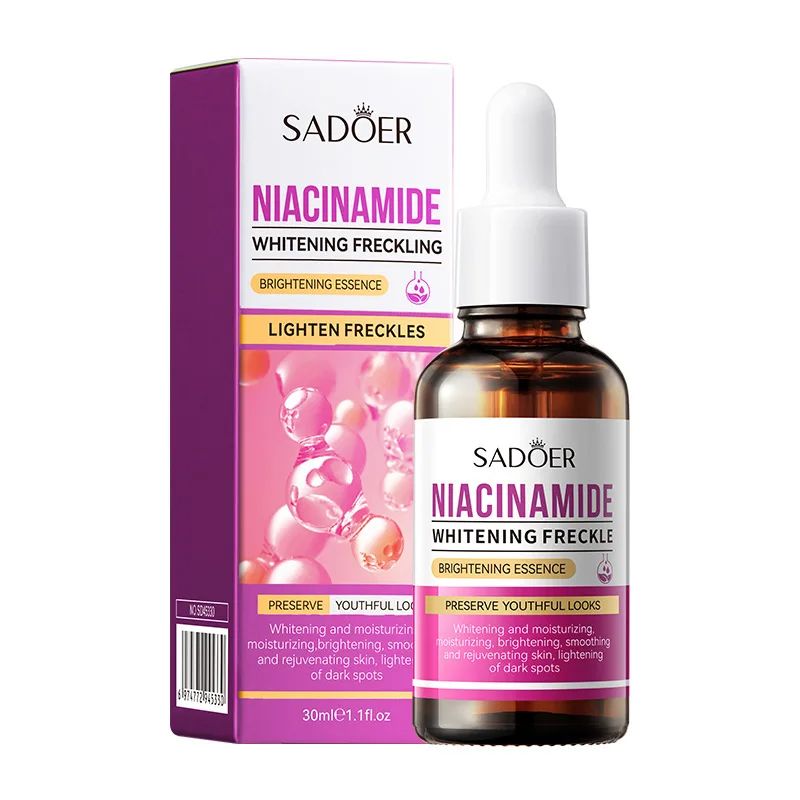 Niacinamide Serum for Face Brightening Serum Niacinamide Reduce Melasma Melanin Brighten Serum Dark Spot Remover Lighten Dark Skin Chloasma Serum Weaken Fine Lines Care - SADOER -