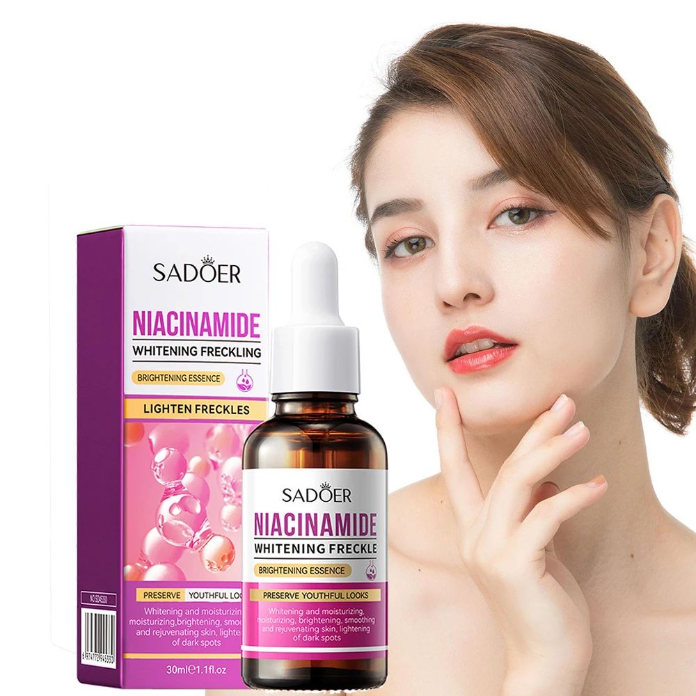 Niacinamide Serum for Face Brightening Serum Niacinamide Reduce Melasma Melanin Brighten Serum Dark Spot Remover Lighten Dark Skin Chloasma Serum Weaken Fine Lines Care - SADOER -