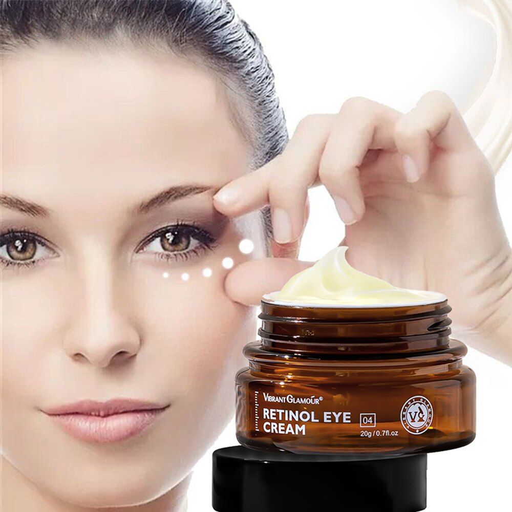 Anti-Wrinkle Eye Cream Wrinkle Removing Dark Circles Lightening Fine Lines Moisturizing Whitening Skin Care Remove Eye Bag Retinol Cream - VIBRANT GLAMOUR -