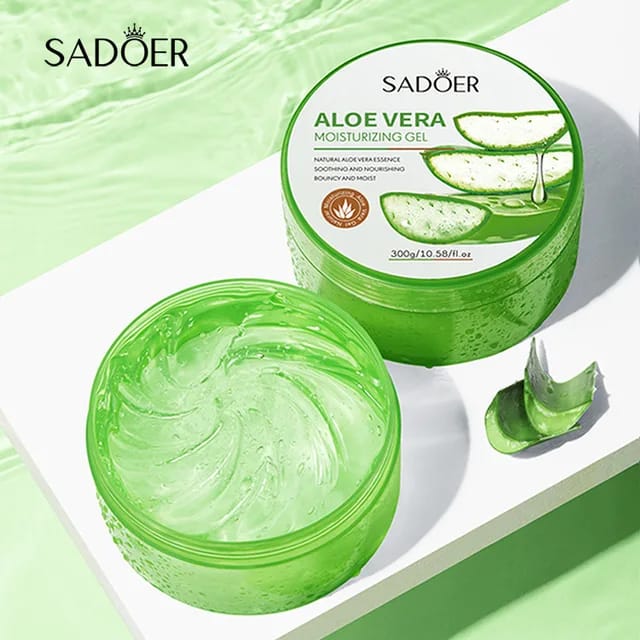 Aloe Vera Gel Natural Snail Face Cream Deep Moisturize Hydration Revitalize Emolliency Smoothing Brighten Care Cream  Skin Care Products 300g - SADOER -