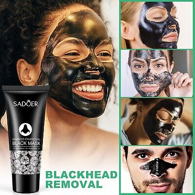 Black Mask Blackhead Remover Nose Black Mask Face Care Mud Peel Off Mask Pore Strip Skin Care Oil Control - SADOER-
