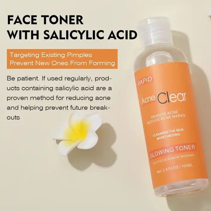 100ML Salicylic Acid Acne Clear Oil Control  Skin Repairing Pore Shrinking Quick Remove Blackehead Elimination shrink Pores Tighten Face Anti Acne Treatment Toner -MOOYAM -
