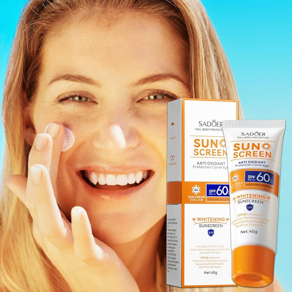 Original Face Body Sunscreen Ultra SPF60+ UV Face Shine Control Cream sunscreen Solar Sun BlockAnti-Shine Invisible Fluid Sunscreen - SADOER -