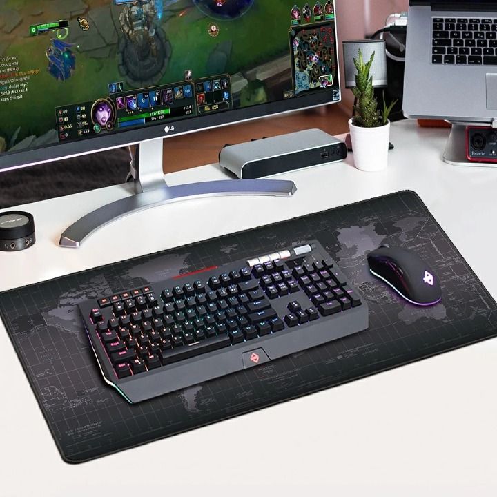 World Map Mouse Pad Lock Edge Worldmap Mousepad Large Lock Edge Mouse Pad Game Mouse Pad Computers Accessories Peripherals Keyboards Mice Accessories Mouse Pads
