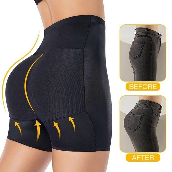 Women Butt Lifter Panties Buttocks Lift Hip Body Shaper Lift Up Enhance Hip Panties with Sponge Padding High Elasticity Tummy Butt Enlargement Lifting -