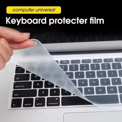 Anti-dust Waterproof Keyboard Protector Cover Skin for Laptop Computer Notebook 13" 14" 15.6" inch,Ultra Thin Silicone Waterproof Dustproof Keyboard Protector Skin Translucent -