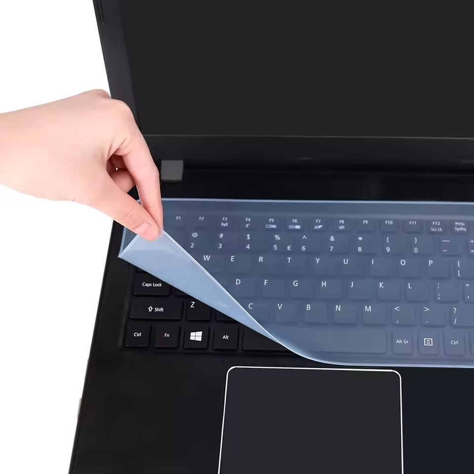 Anti-dust Waterproof Keyboard Protector Cover Skin for Laptop Computer Notebook 13" 14" 15.6" inch,Ultra Thin Silicone Waterproof Dustproof Keyboard Protector Skin Translucent -