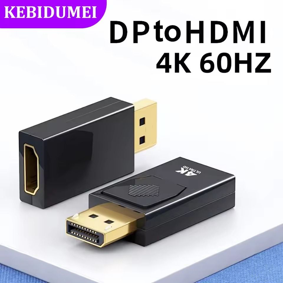 4K DisplayPort to HDMI Conveter Adapter HD 1080P DP to HDMI-compatible Adapter Connector For PC Laptop Projectors HDTV 1Piece -