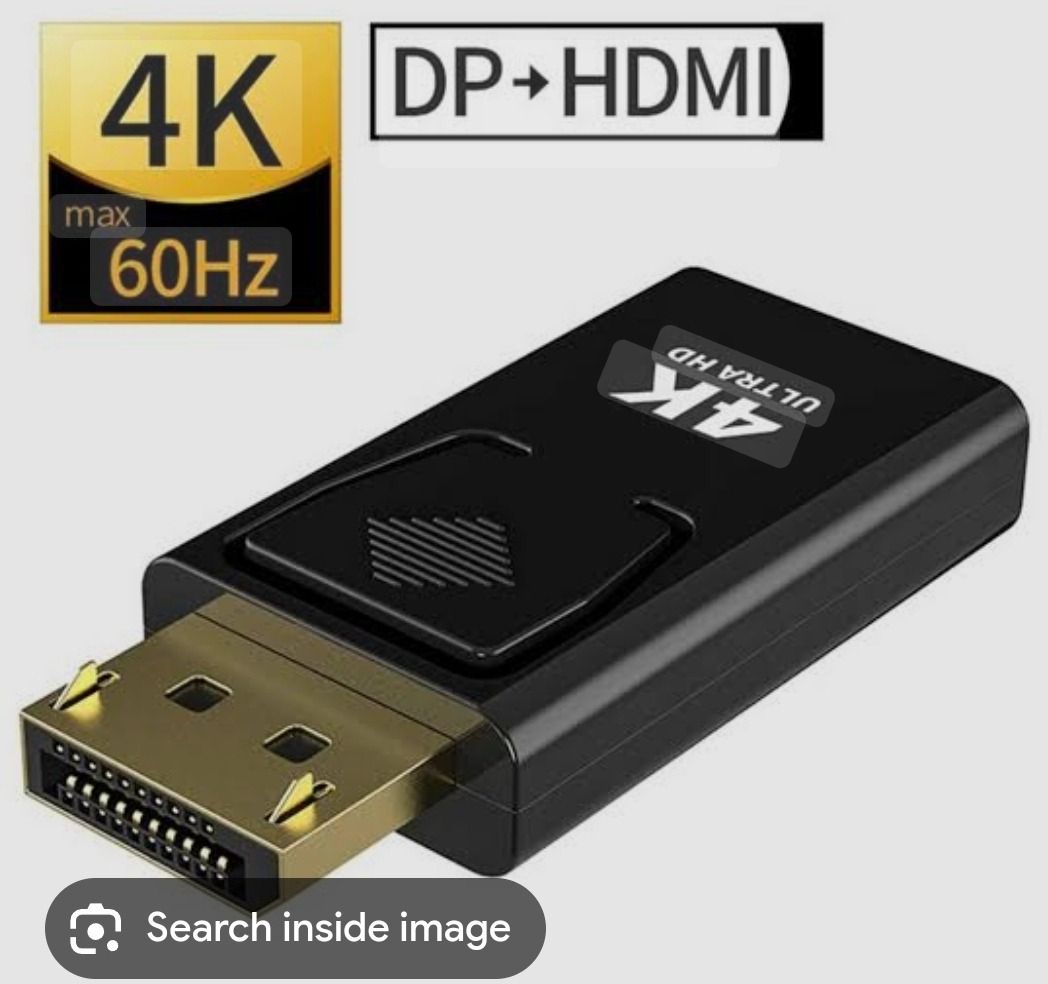 High Speed DisplayPort(DP) to HDMI Converter 4K Display Port to HDMI-Compatible Adapter Video Audio HD Cable for PC TV Laptop Projector -